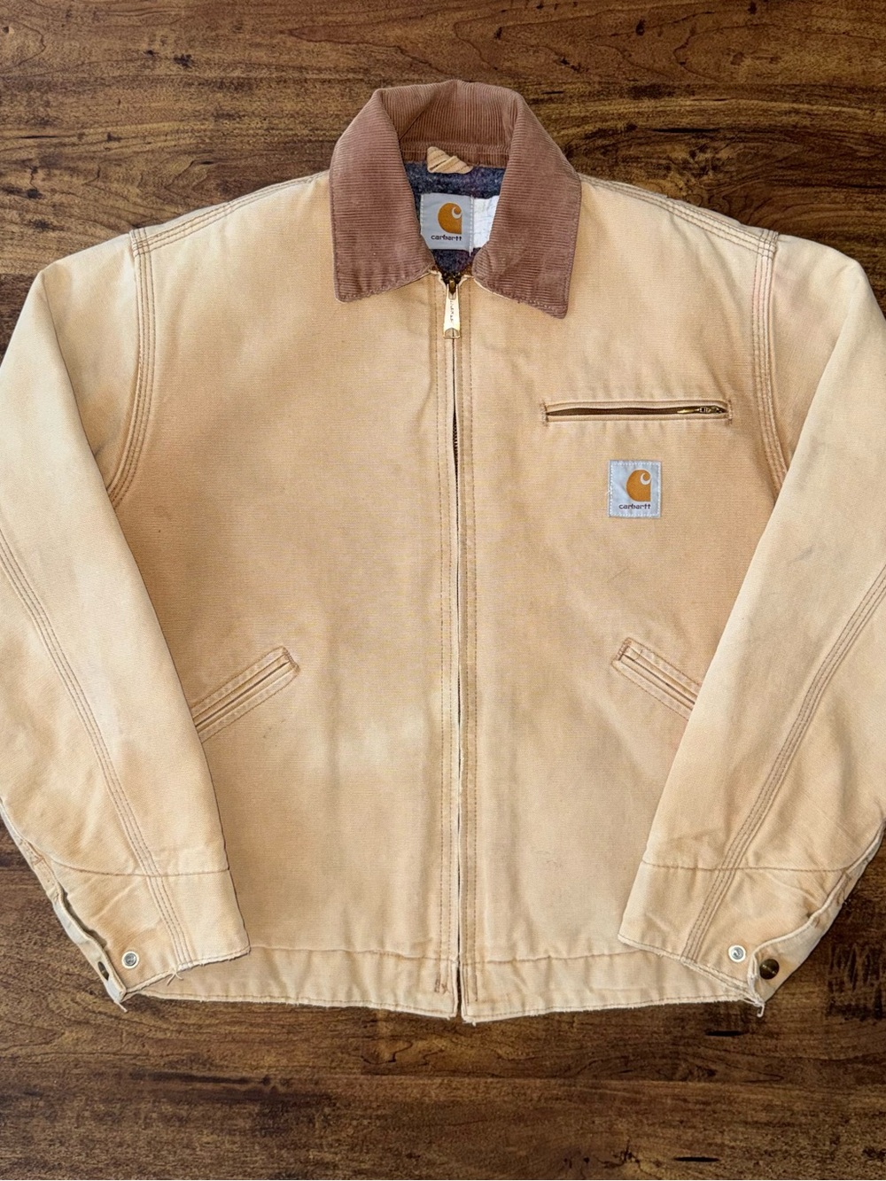 Vintage Carhartt Detroit Workwear Jacket Big Patch Size Small (Rare)